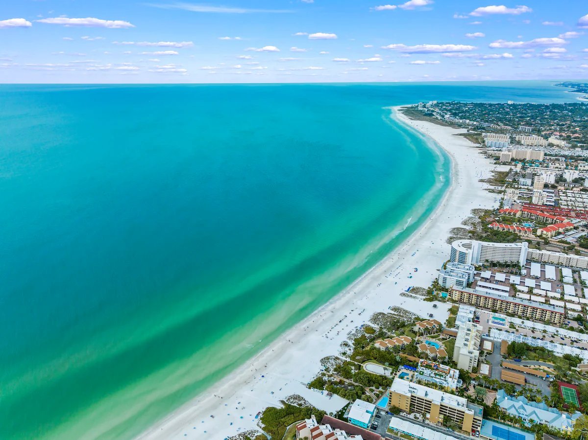 Siesta Key aerial view